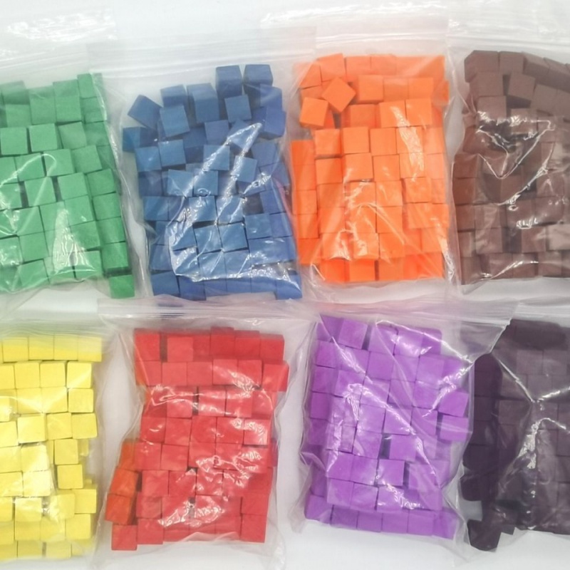 Board Game Economy - 100 sztuk/partii 10mm kostki drewniane kolorowe