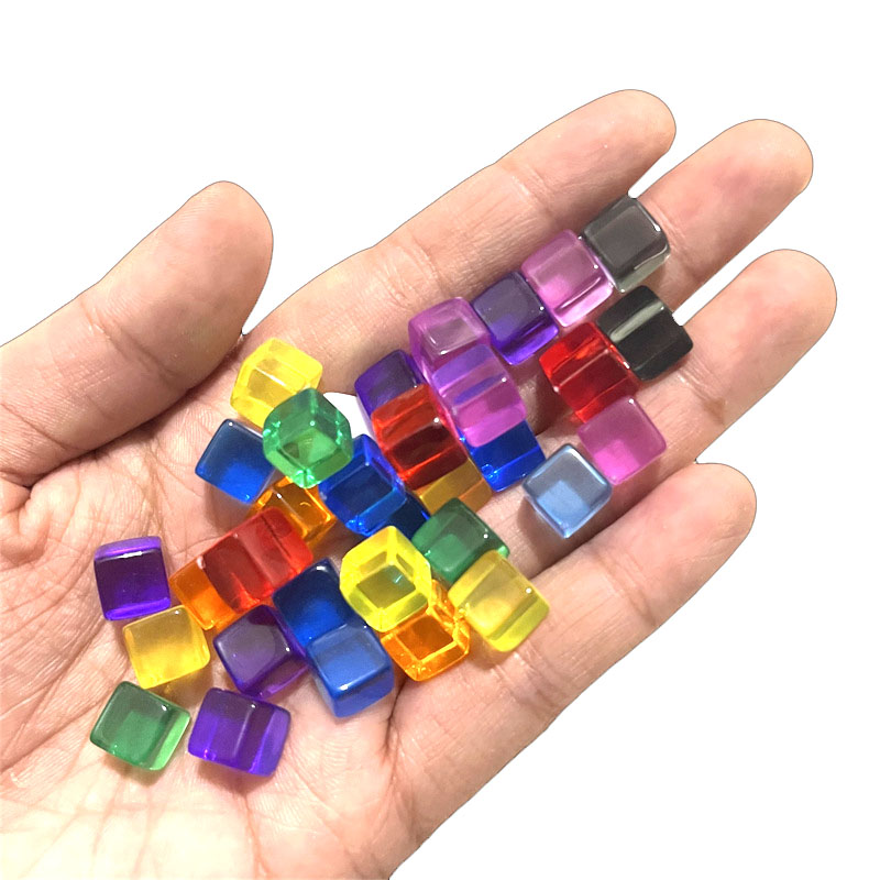 Board Game Economy - 100 sztuk/zestaw 8mm przezroczysta kostka kostki