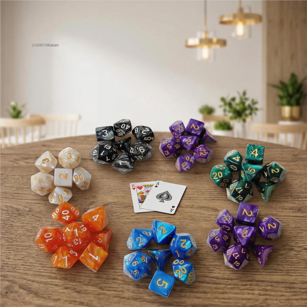 Zestaw 7 kostek do gier plansz – Board Game Economy recenzja i cena